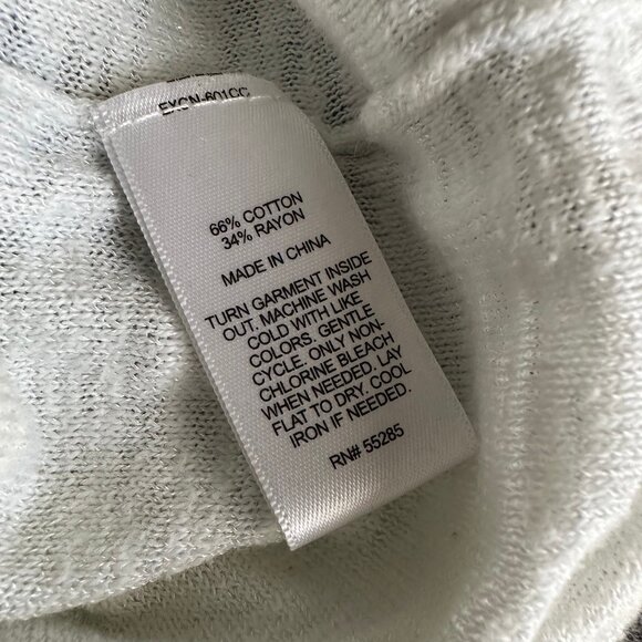 Express Grey Colorblock 3/4 Sleeve Boatneck Knit Top - Picture 5 of 5